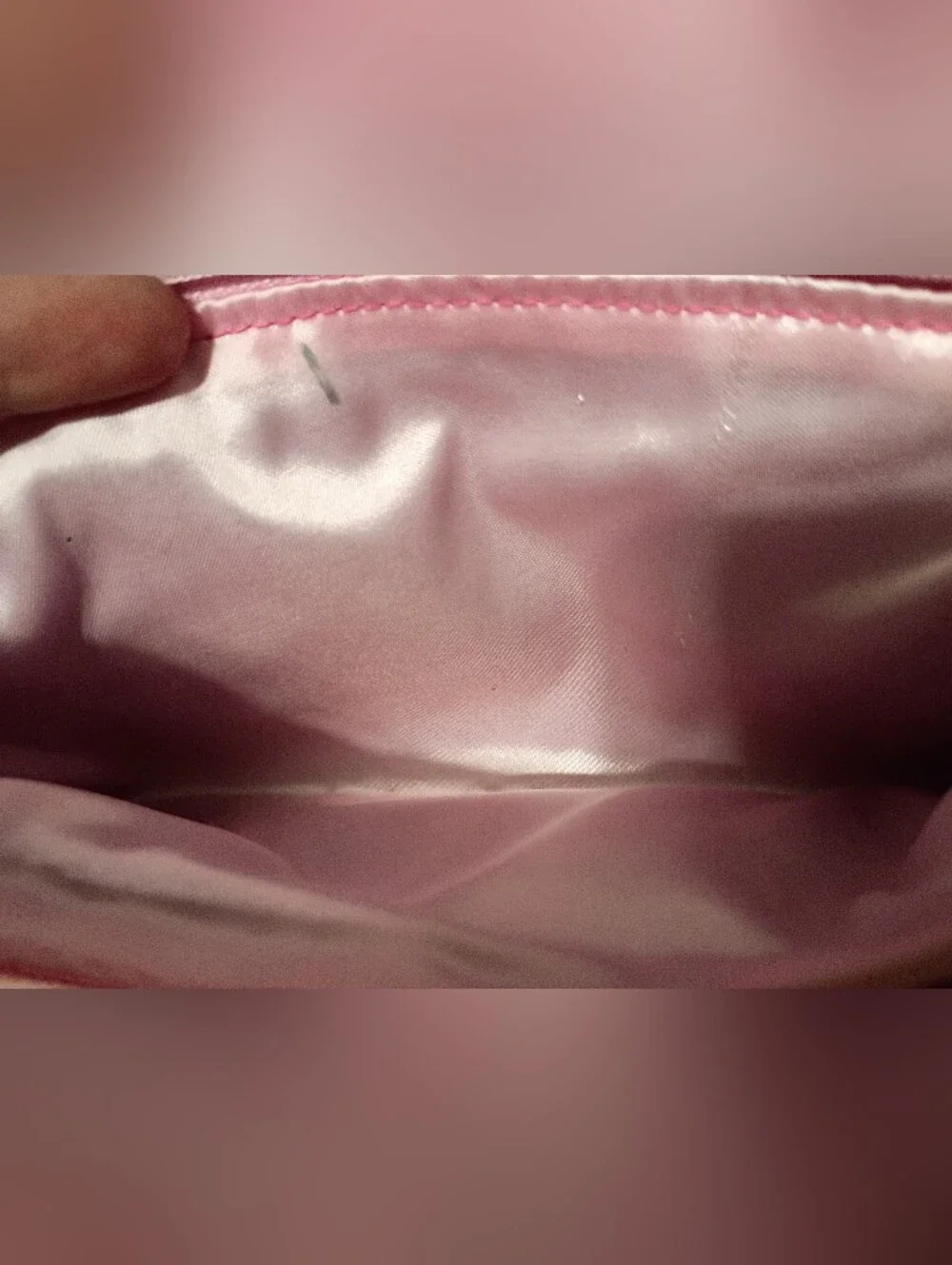 Hot Pink Satin Wristlet